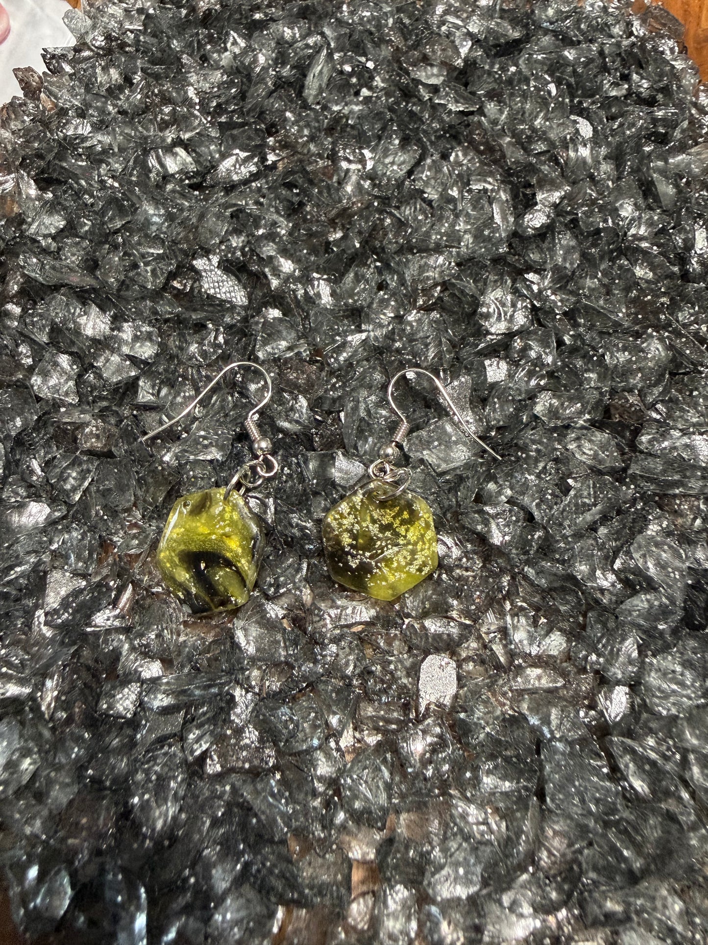 Black and Yellow Earrings