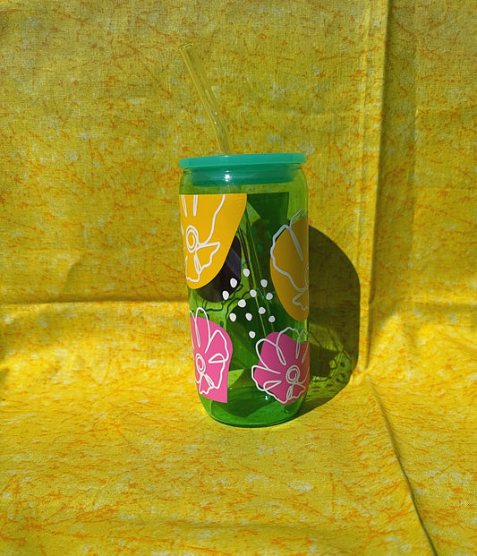 Abstract Flowers cup