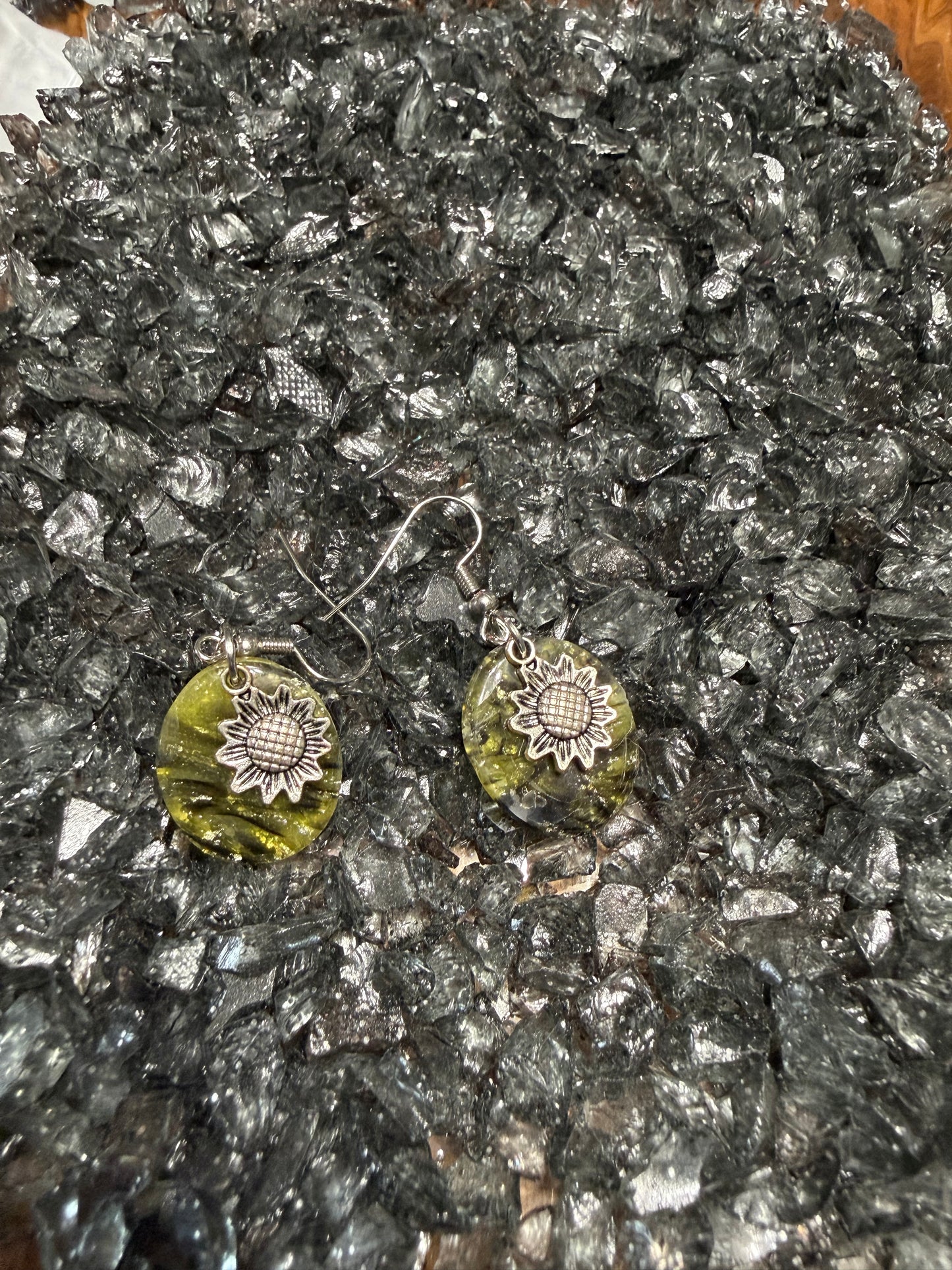 Black and Yellow Earrings