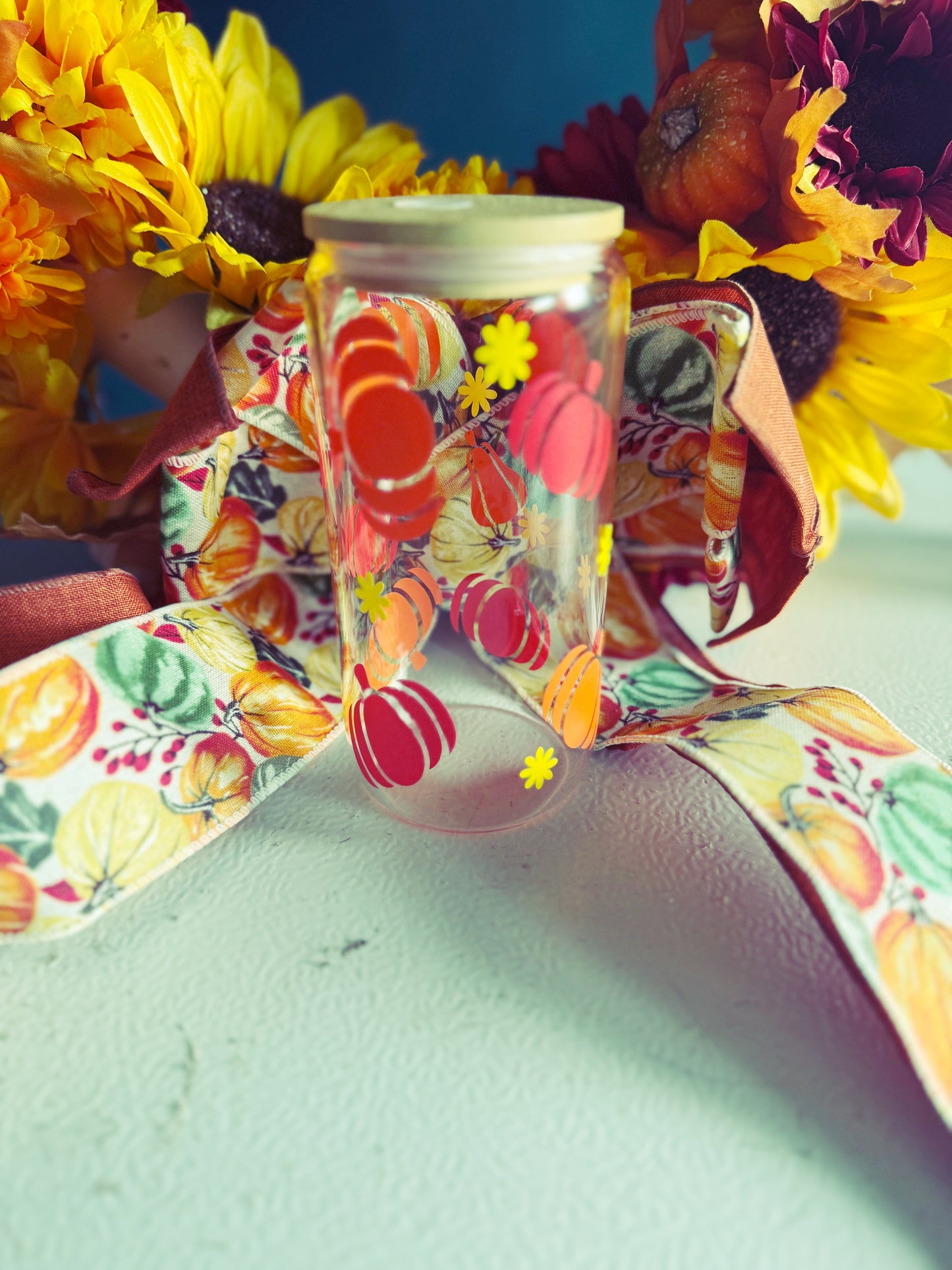 Pumpkin Glass Cup