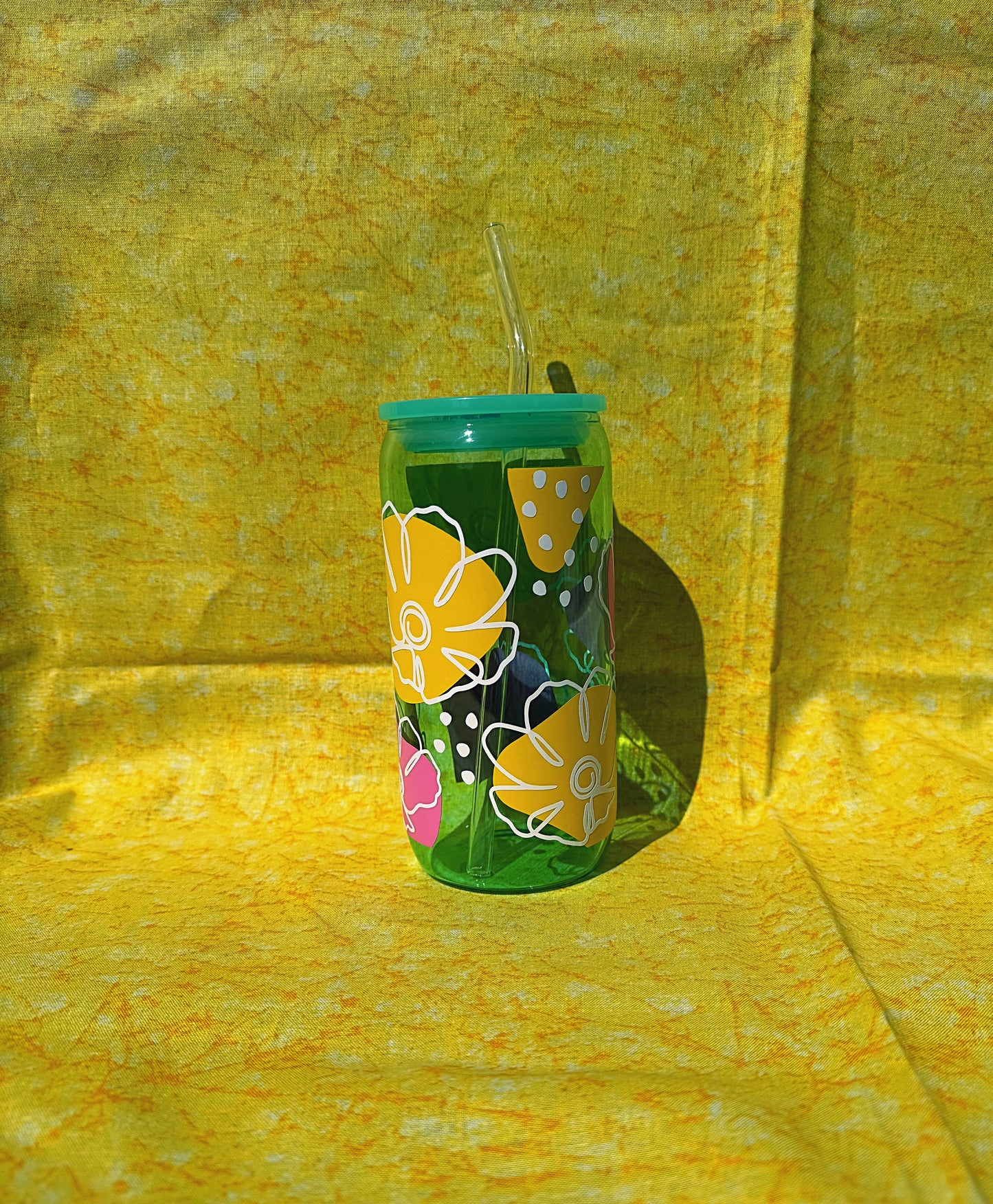 Abstract Flowers cup