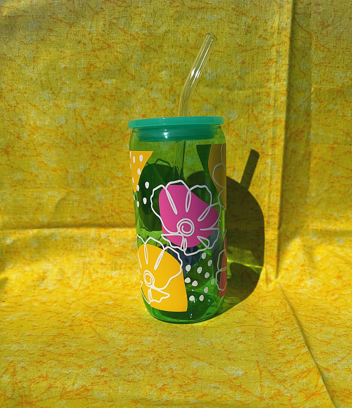 Abstract Flowers cup