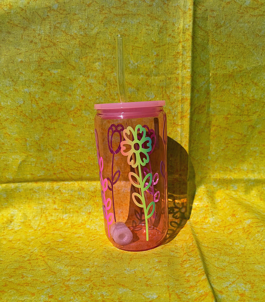 Pink Rainbow flower cup