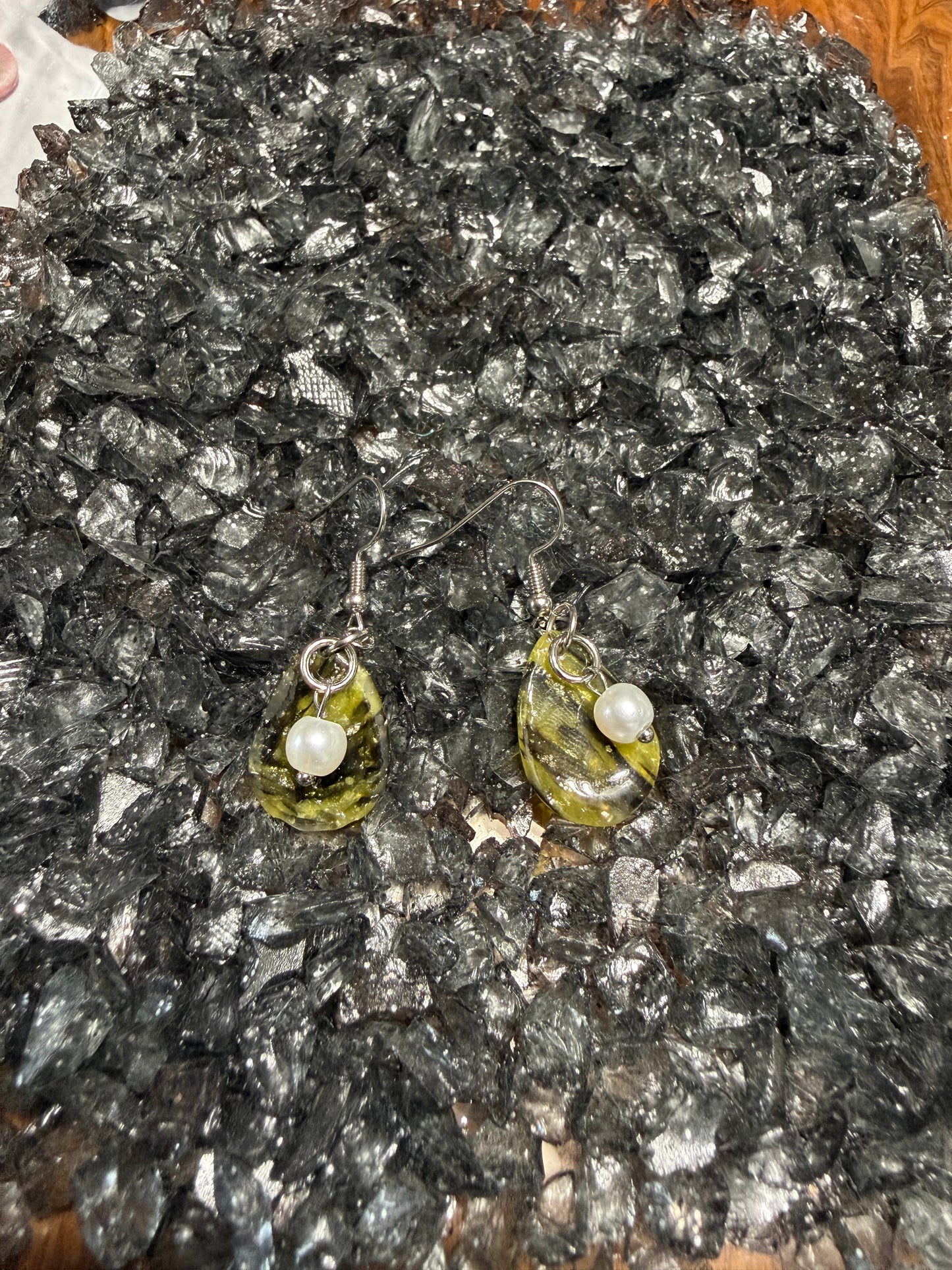 Black and Yellow Earrings