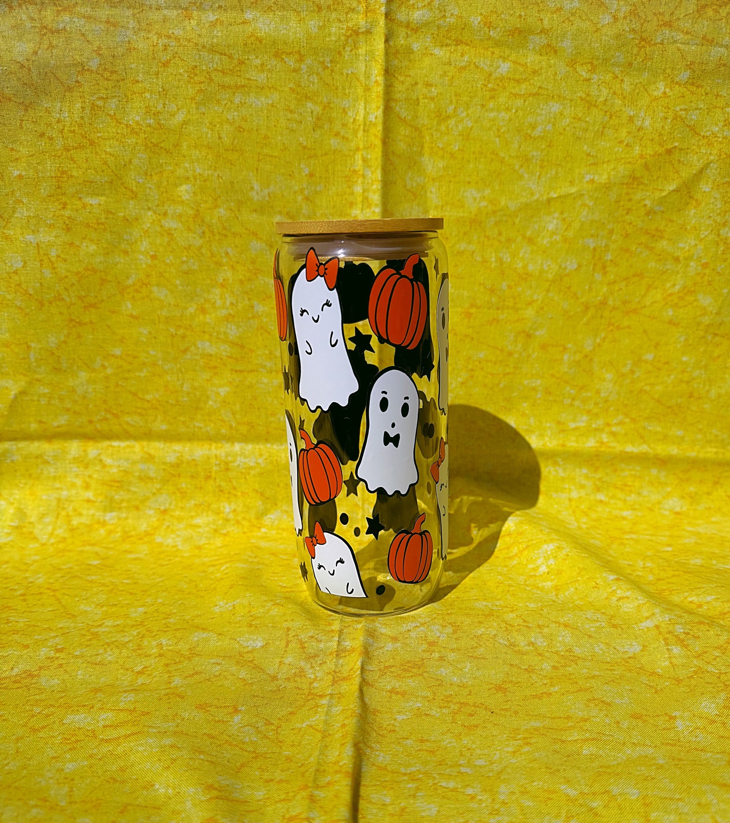Adorable ghosts and pumpkins cup
