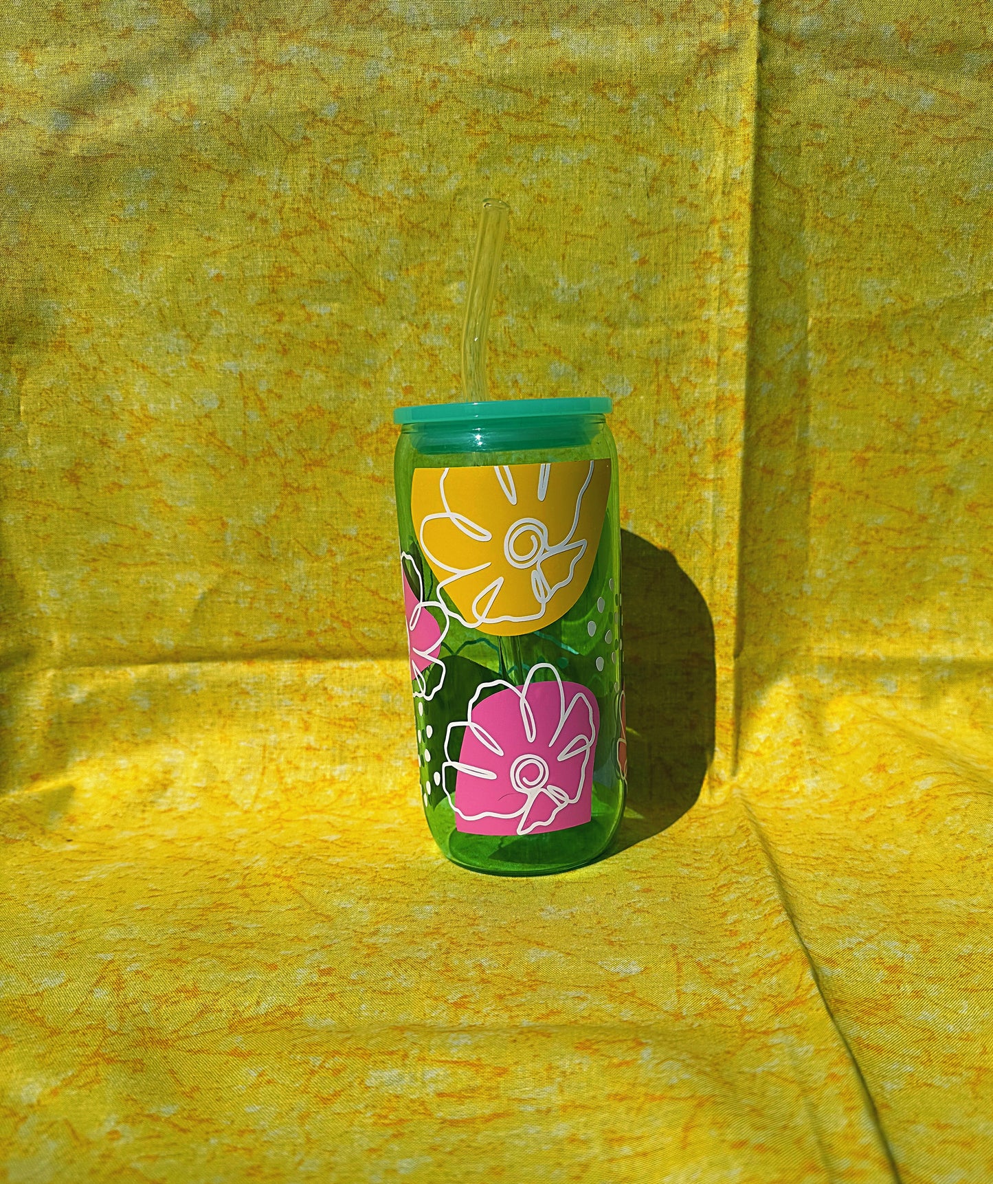 Abstract Flowers cup